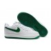 Nike Air Force 1, белые с зеленым 